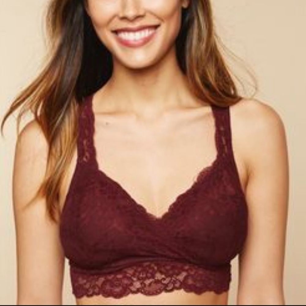Nursing Bralette Maroon Large‎
